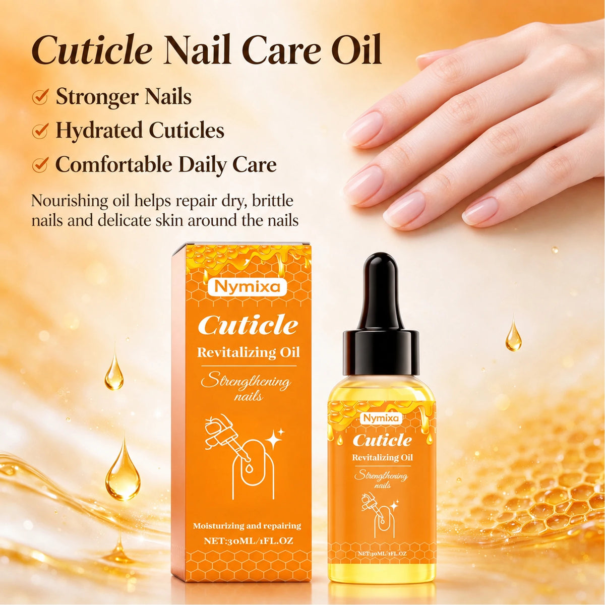 Nymixa Cuticle Oil – Nail Strengthening & Moisturizing Treatment