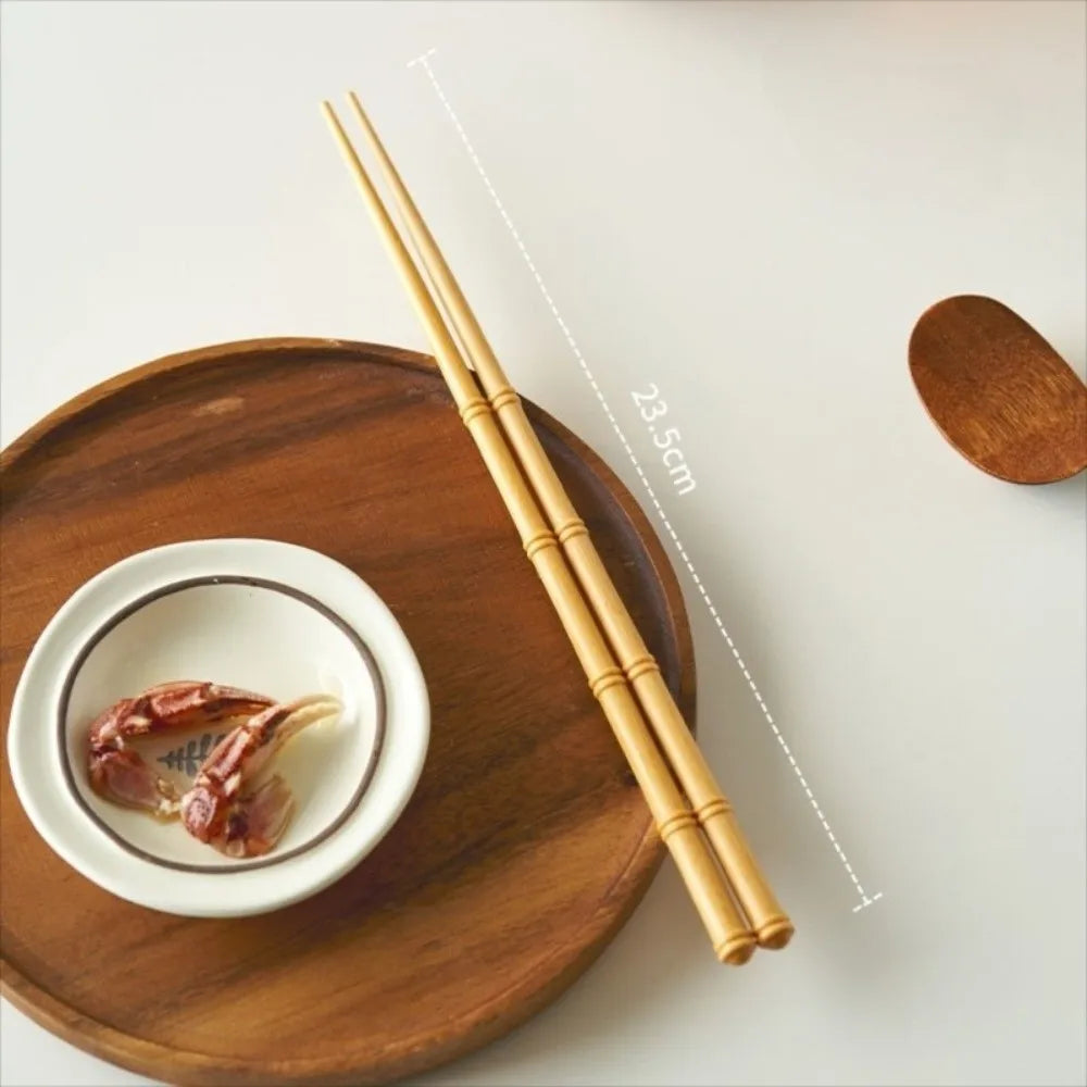 Japanese Retro Wooden Chopsticks – Handmade 1 Pair, 23.5cm