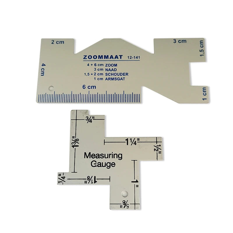 Metal Precision Seam Gauge – Quilting & Sewing Ruler Template