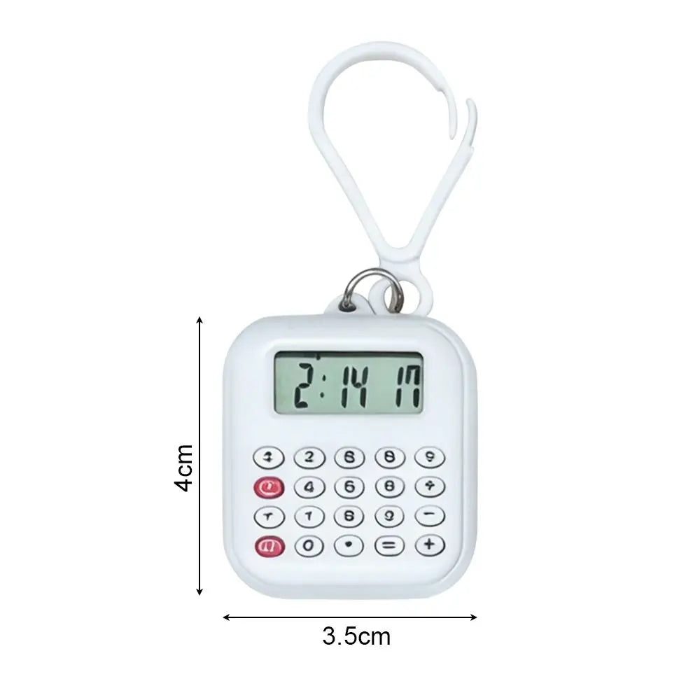 Mini Keychain Calculator – Portable 8-Digit Silent Button
