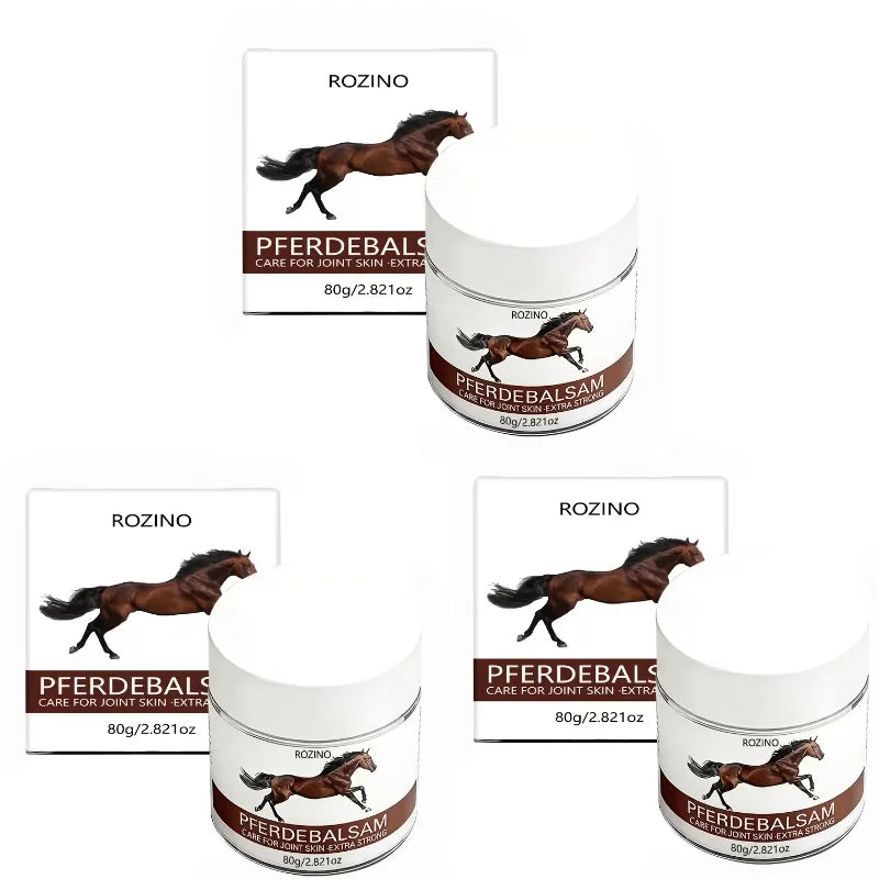 ROZINO Horse Oil Body Cream 80g – Ginger, Chamomile & Hyaluronic Acid