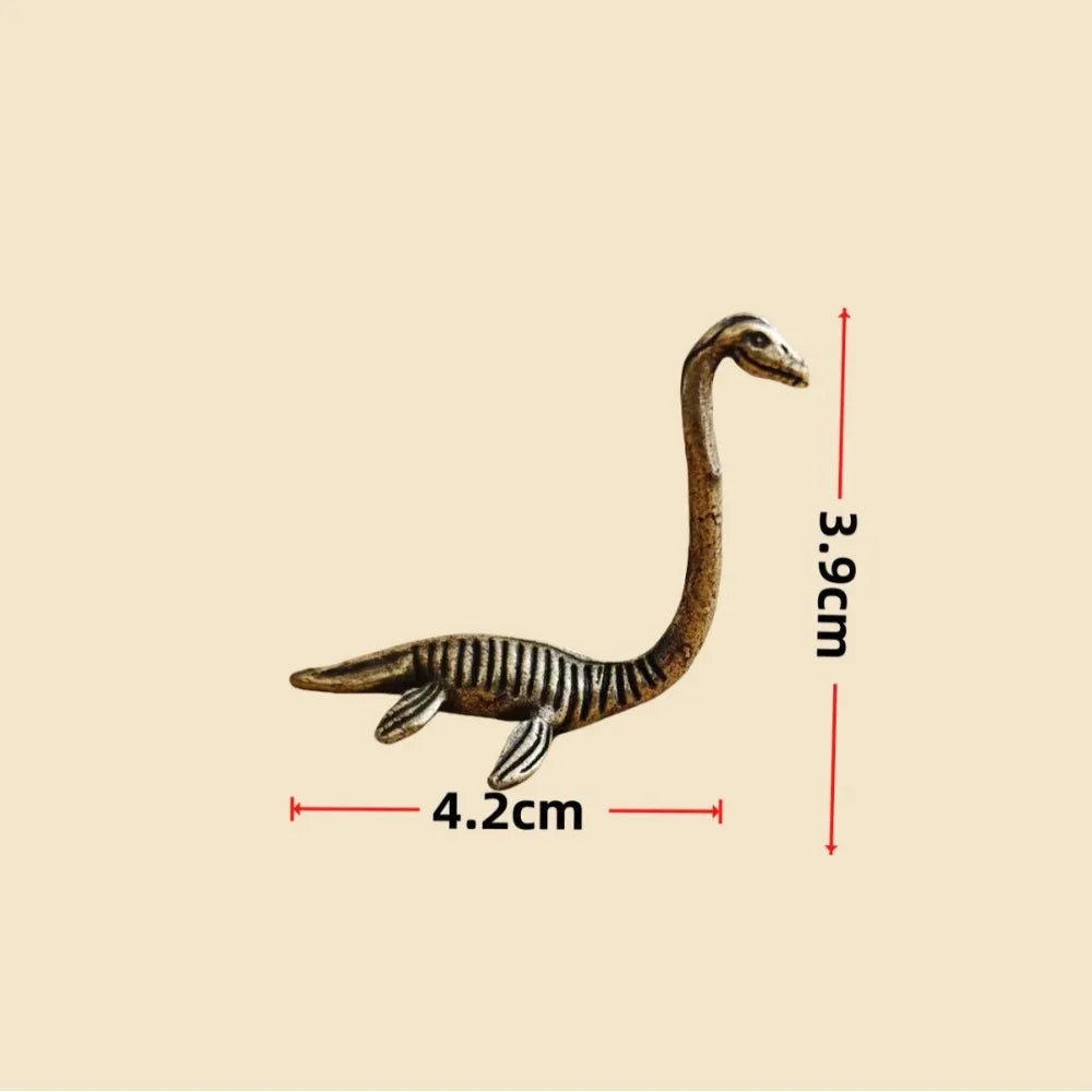 Vintage Loch Ness Monster Brass Figurine | Antique Collectible