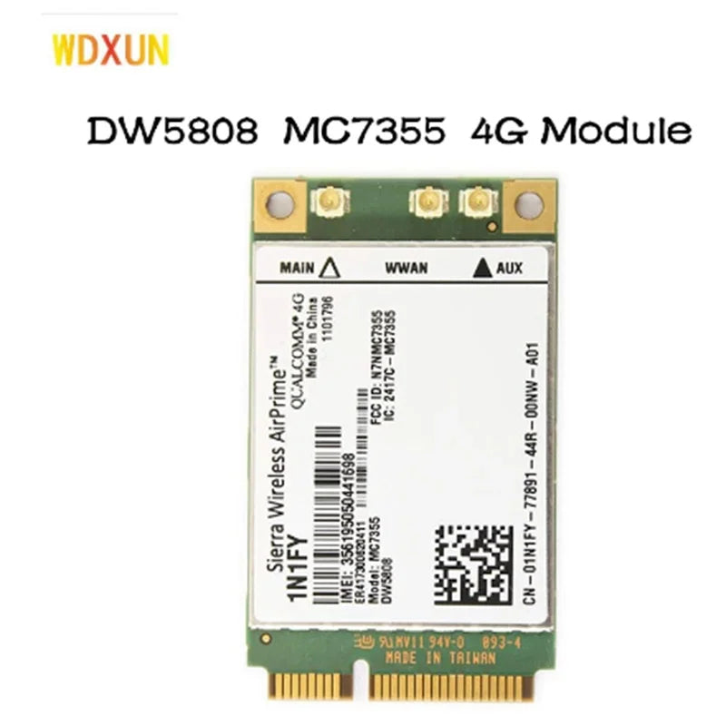 Sierra Wireless MC7355 DW5808 Mini PCIe 4G LTE Module for Dell