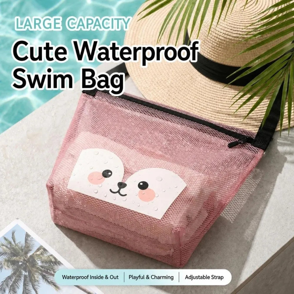 Waterproof Transparent PVC Makeup Bag | Crossbody Travel Bag