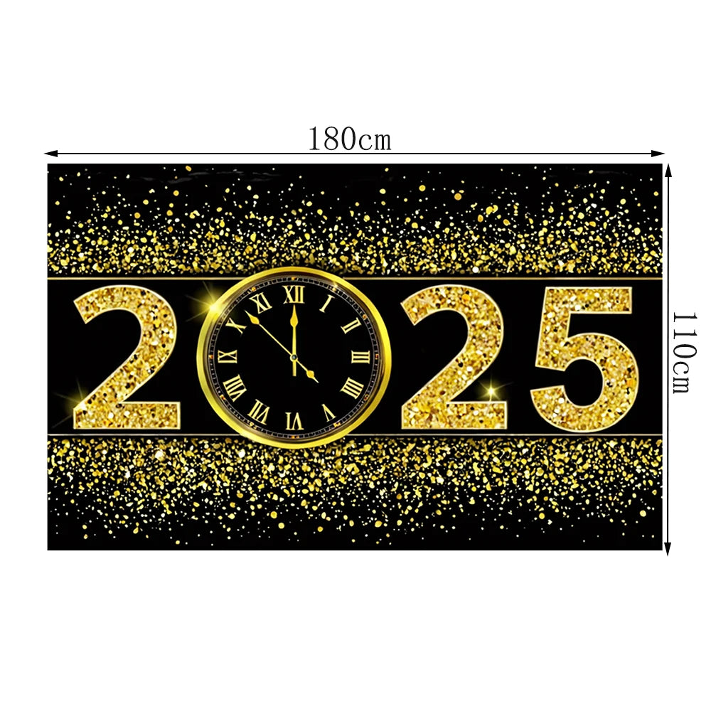 New Year Party Photography Backdrop – Fireworks & Balloons