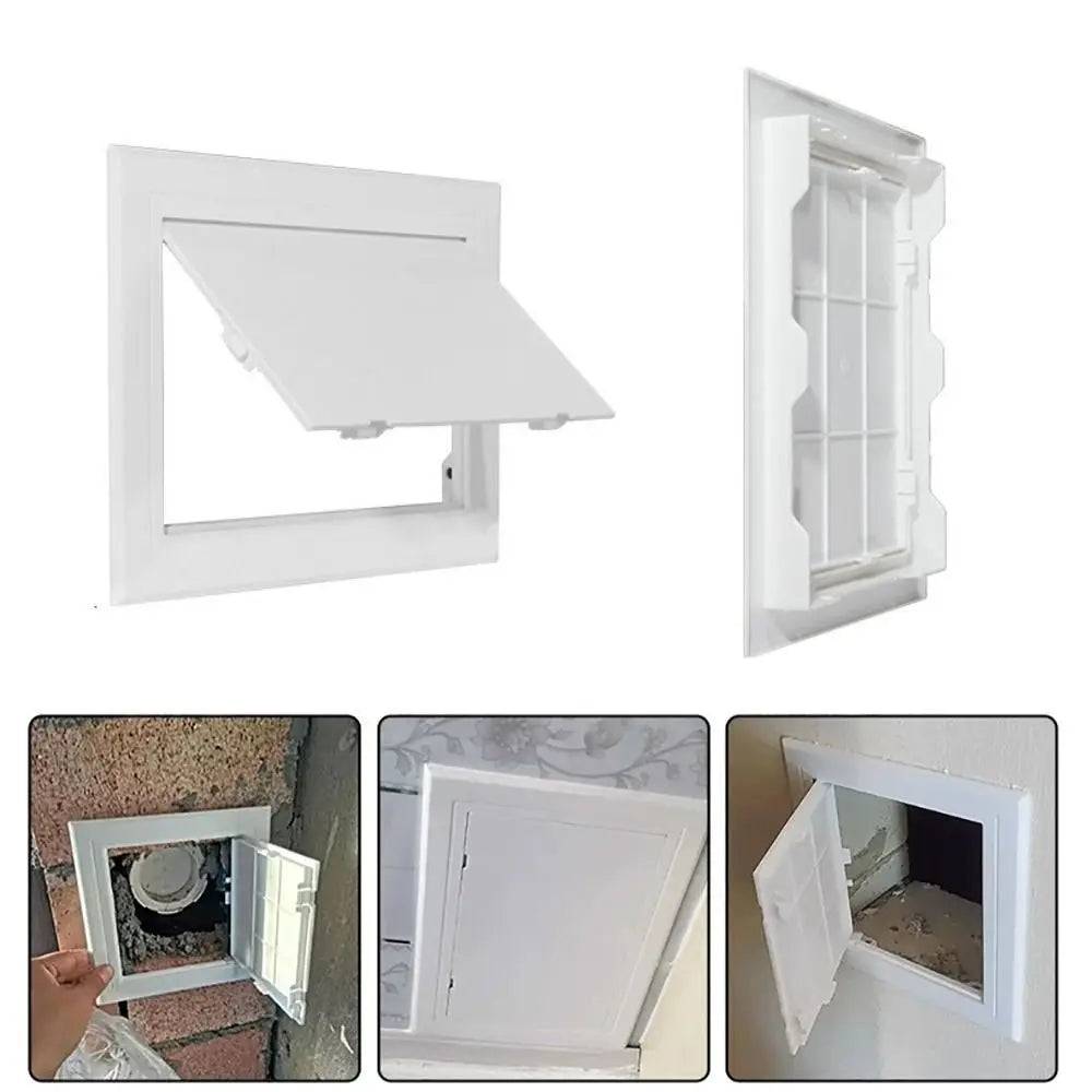 White Hinged Access Panel Door – Self-Adhesive Inspection Hatch