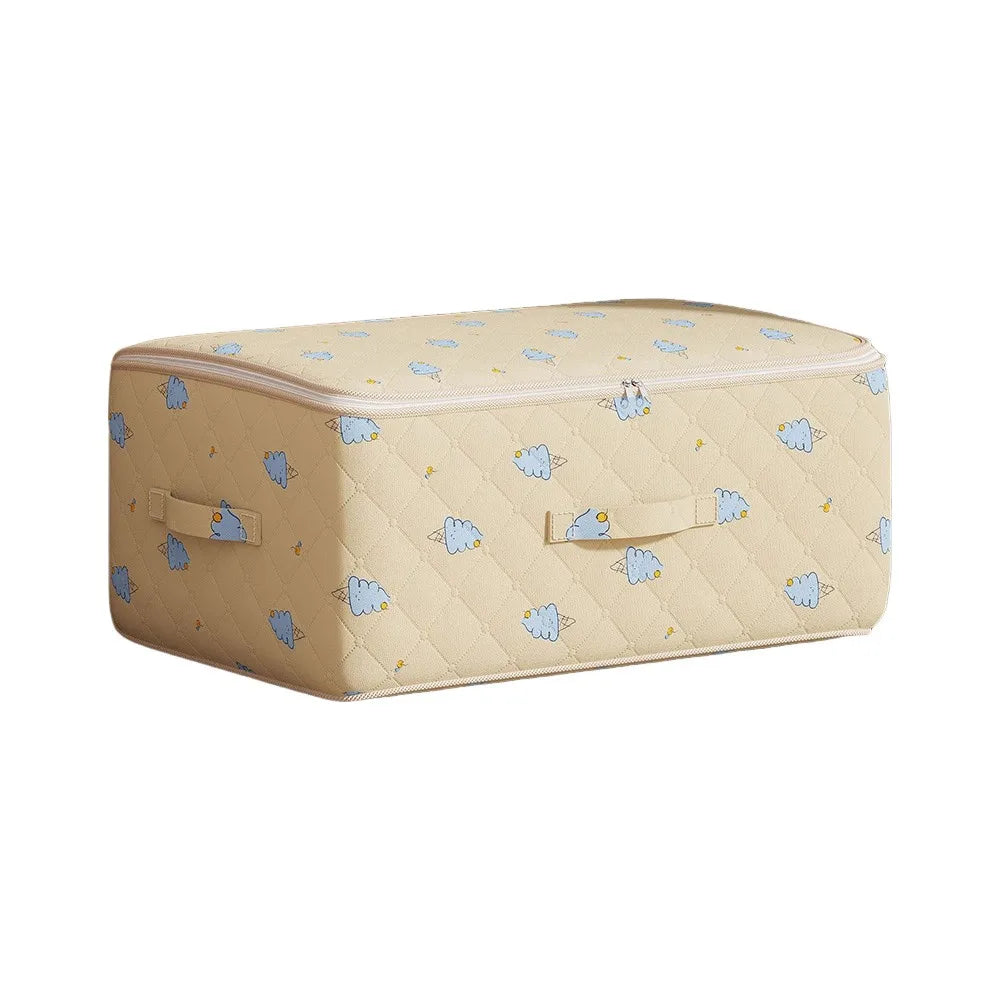 Foldable Canvas Storage Bag | Large Quilt & Clothes Organizer
