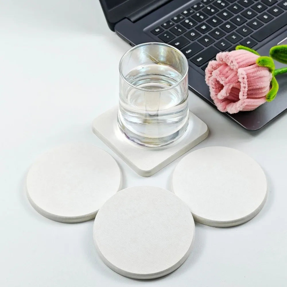Diatomite Coaster – Quick-Dry Non-Slip Heat-Resistant Cup Mat