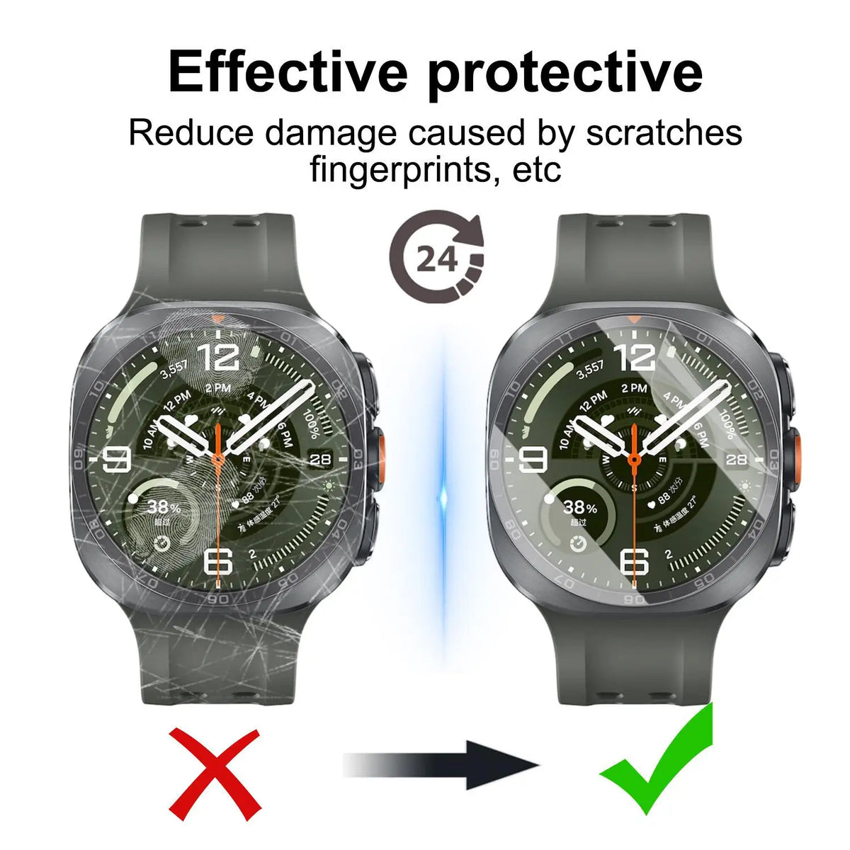 TPU Hydrogel Screen Protector – Samsung Galaxy Watch 9 & Ultra 2