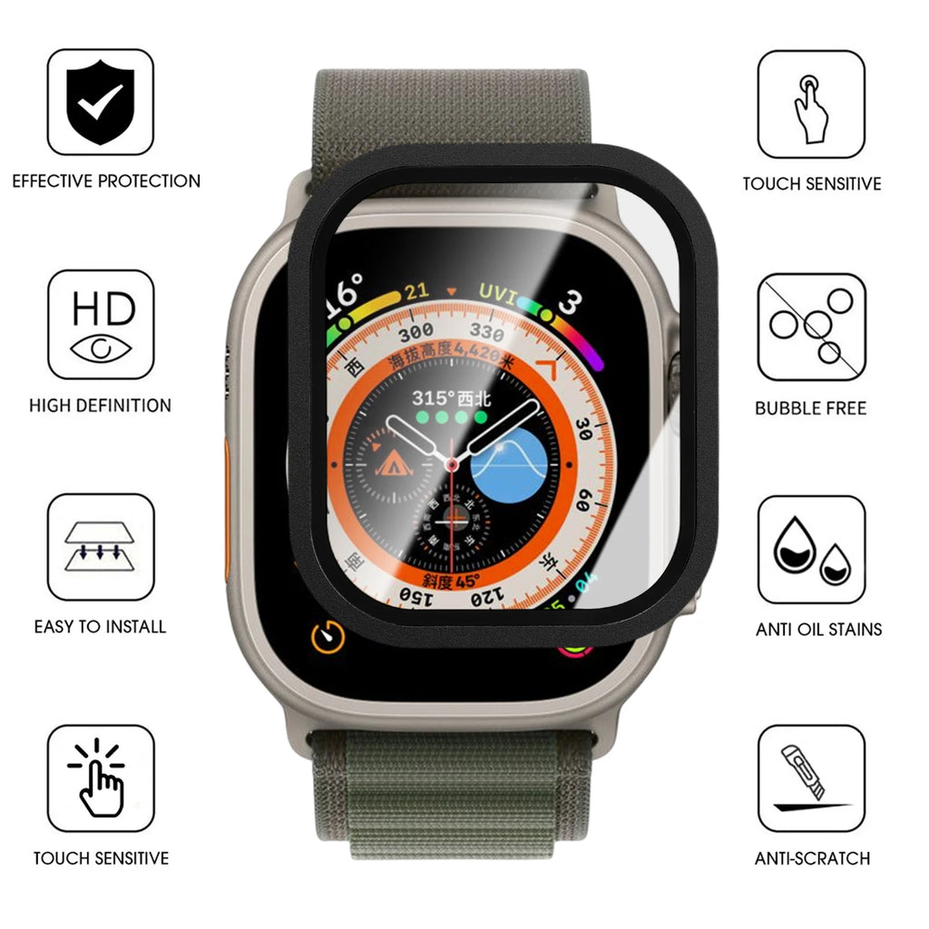 Metal Frame & Glass Screen Protector – Apple Watch Ultra 49mm