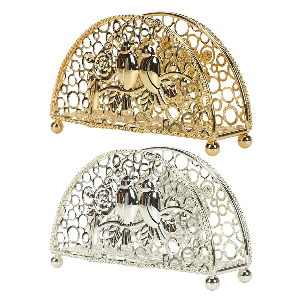 Kesoto Metal Iron Hollow Tissue Paper Holder & Organizer