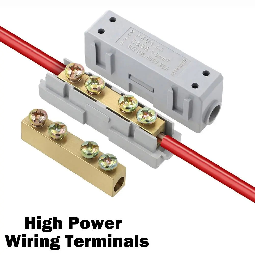 Brass Quick Wire Connector – High Power Splitter Terminal Block