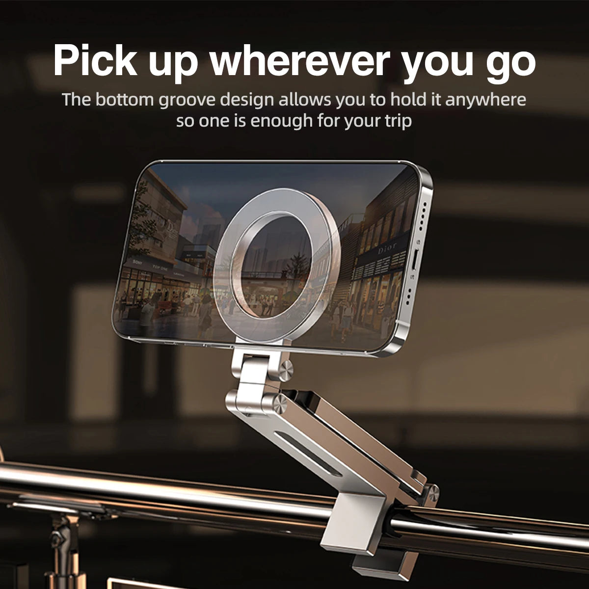 Foldable Magnetic Phone Tripod 360° Rotating MagSafe Stand