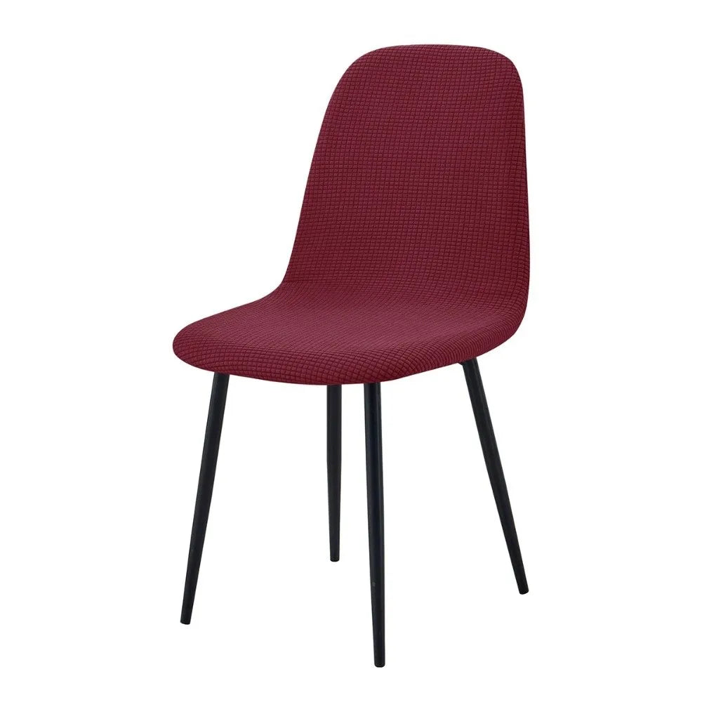 Stretch Jacquard High Back Dining Chair Cover Slipcover