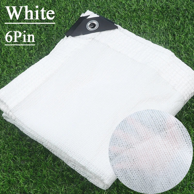 White HDPE Sunshade Net – Outdoor Balcony & Garden Shade Sail