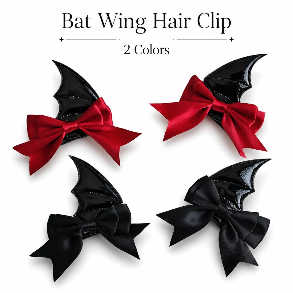 Devil Bat Wings Hair Clip – Gothic Lolita Halloween Hairpiece