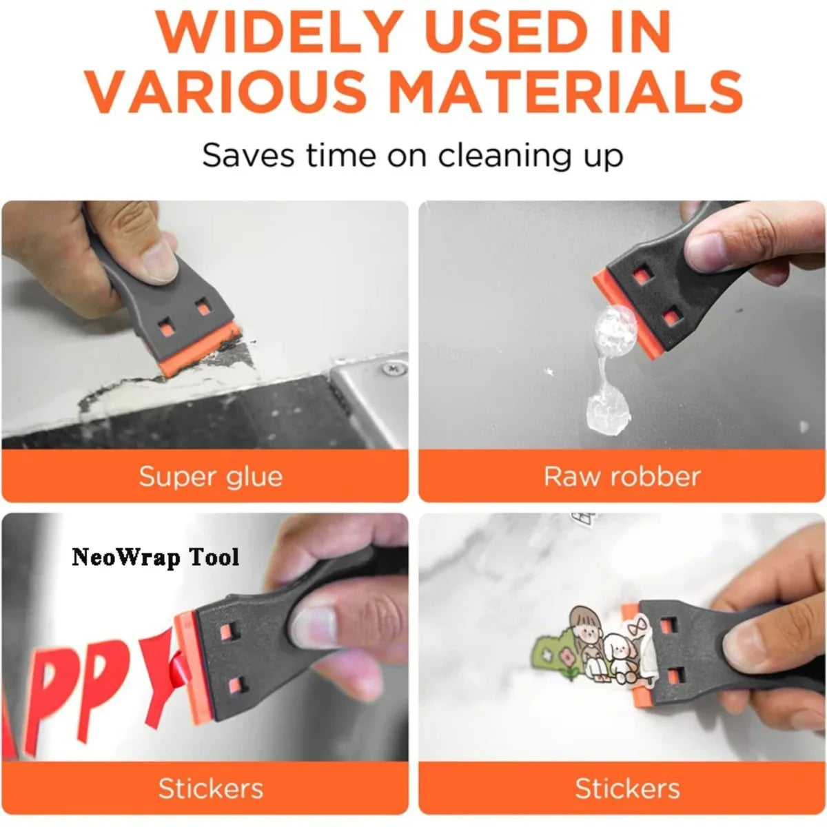Plastic Razor Scraper – Glue, Sticker & Decal Removal Tool