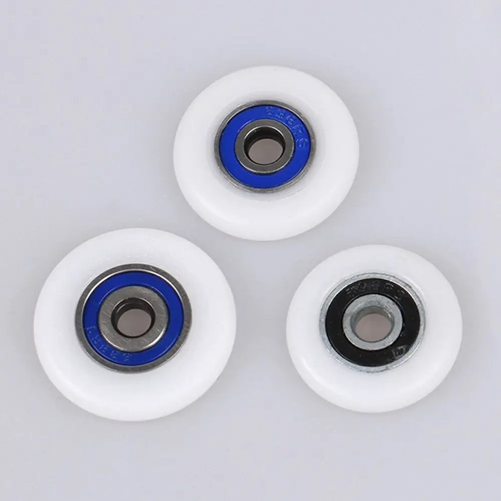 Shower Door Roller Wheels 19–29mm | Silent Nylon Pulley Runner