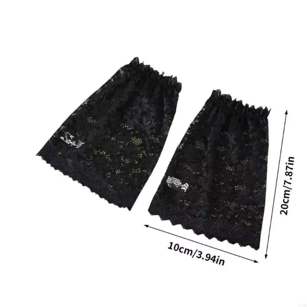 Women's Lace Arm Sleeves – Elastic Decorative Cuffs, 1 Pair