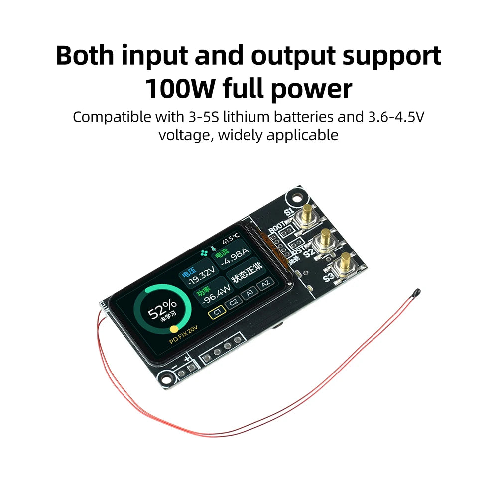 Gaqqee 100W Power Bank Module | MPPT Solar Fast Charging