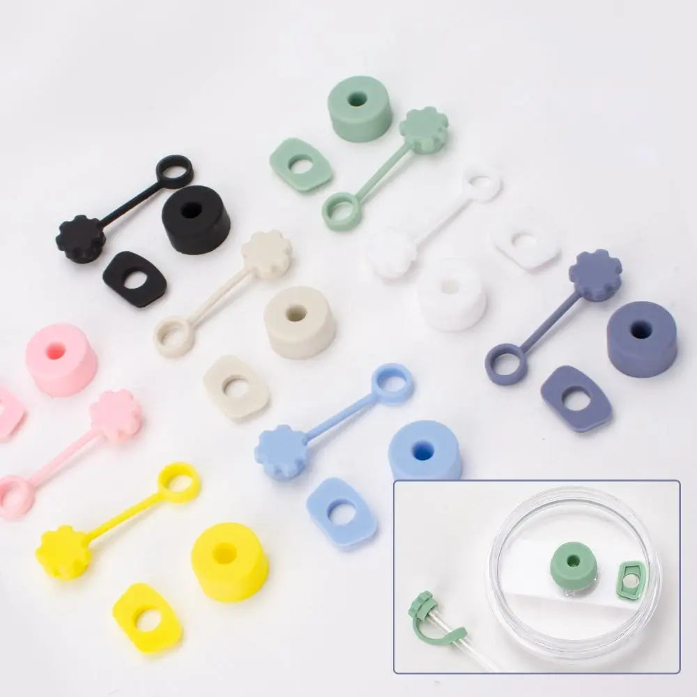 3-Piece Silicone Tumbler Spill Stopper Set – 40oz & 30oz Lids