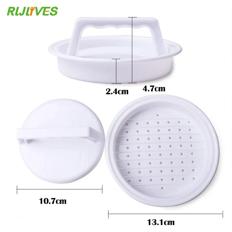 DIY Burger Patty Maker – Food-Grade Plastic Hamburger Press Mold