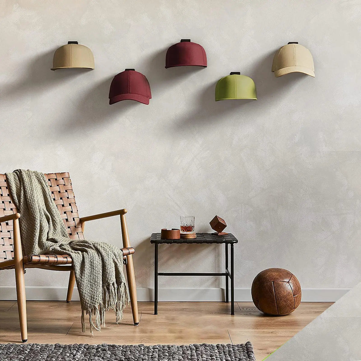 10-Piece Wall Hat Hooks – Hat Rack & Hanger Display Set