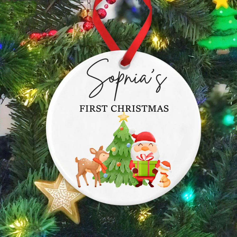 Personalized Baby's First Christmas Ornament – Custom Keepsake