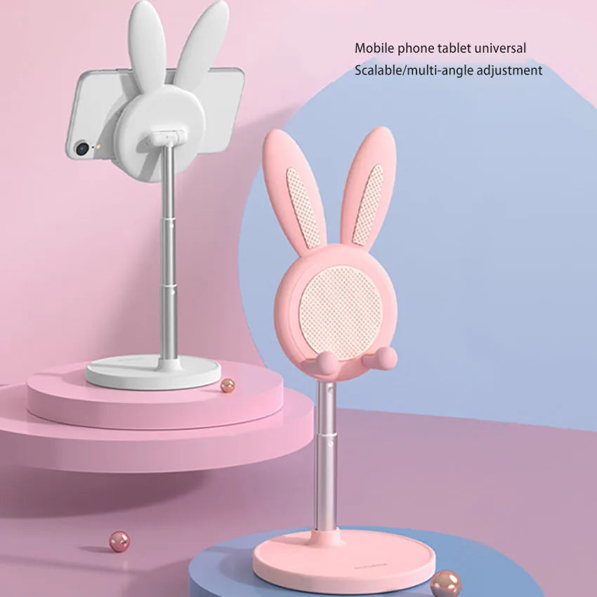 Cartoon Rabbit Adjustable Phone & Tablet Stand | Desk Holder