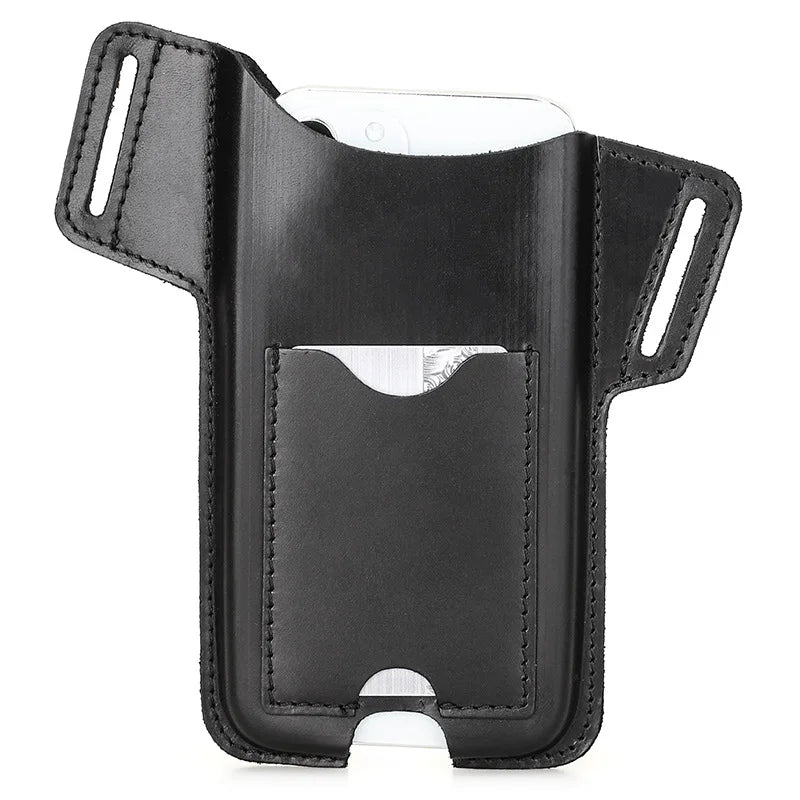 PU Leather Phone Holster Belt Clip Waist Bag – 6.7" Phones