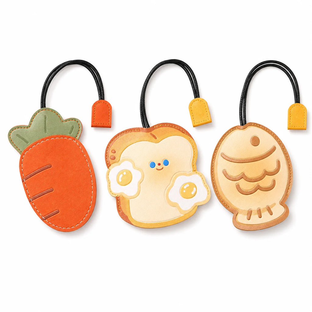 Cute Cartoon PU Leather Pull-Out Key Bag – Large Capacity