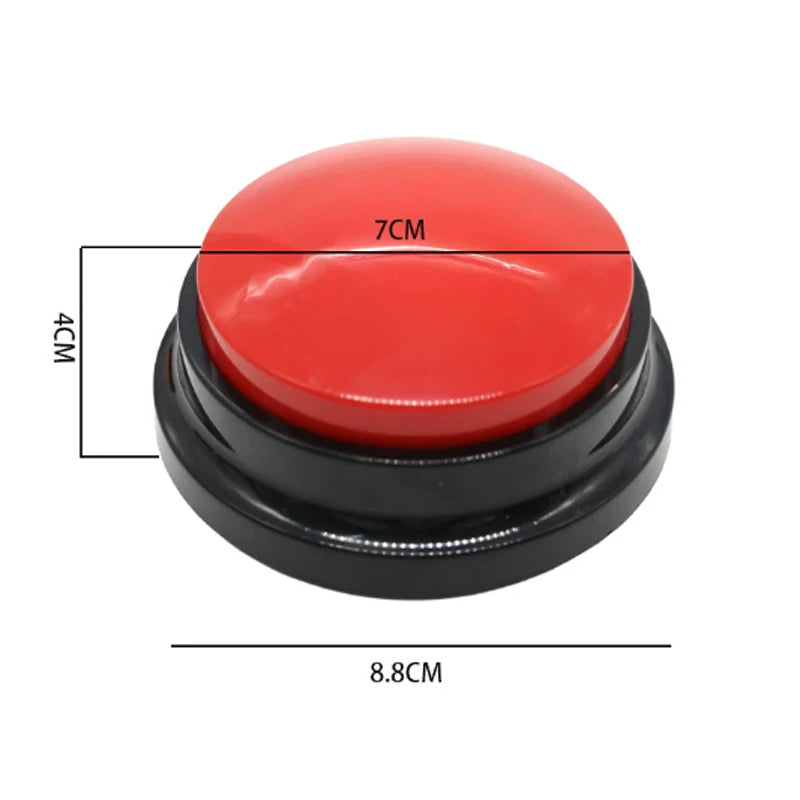 Dog Communication Voice Recording Buttons – 30s Pet Training Buzzer