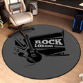 Vinyl Record Tree of Life Round Rug – Music Art Floor Mat