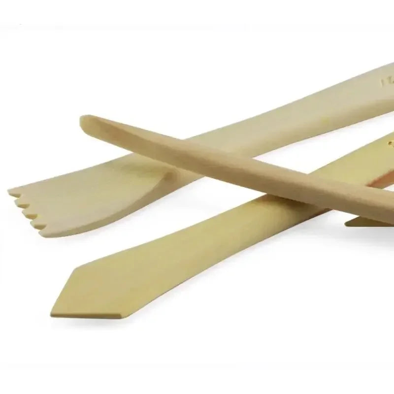 10-Piece Wooden Clay Sculpting & Carving Tool Set