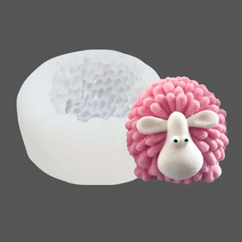 3D Sheep Silicone Mold – DIY Candle, Soap & Resin Craft