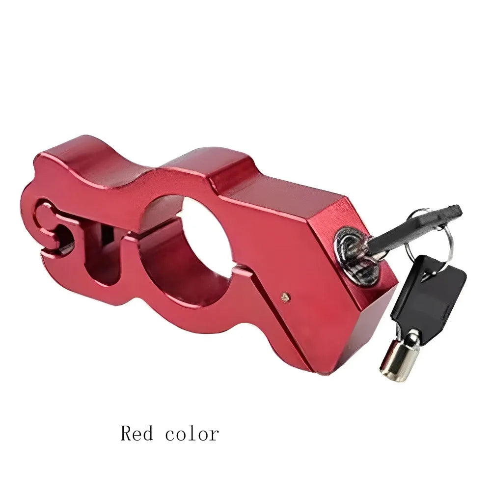 Universal Motorcycle Handlebar Steering Lock | Aluminum, 2 Keys