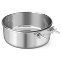 Stainless Steel Hanging Cage Bowl – Pet Feeder Dish