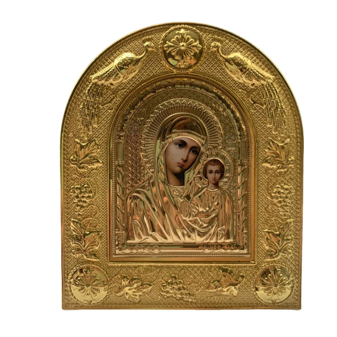 Virgin Mary & Jesus Alloy Icon – Home & Church Ornament