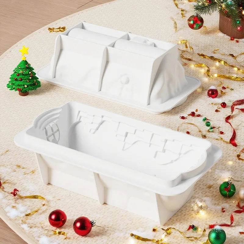 Christmas Castle Snowhouse Silicone Cake & Chocolate Mold