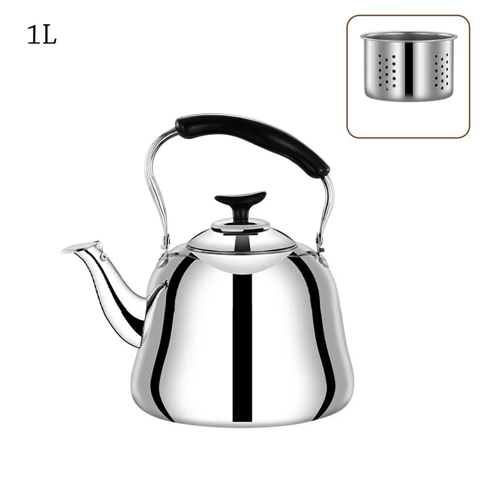 Stainless Steel Whistling Tea Kettle – Large Capacity