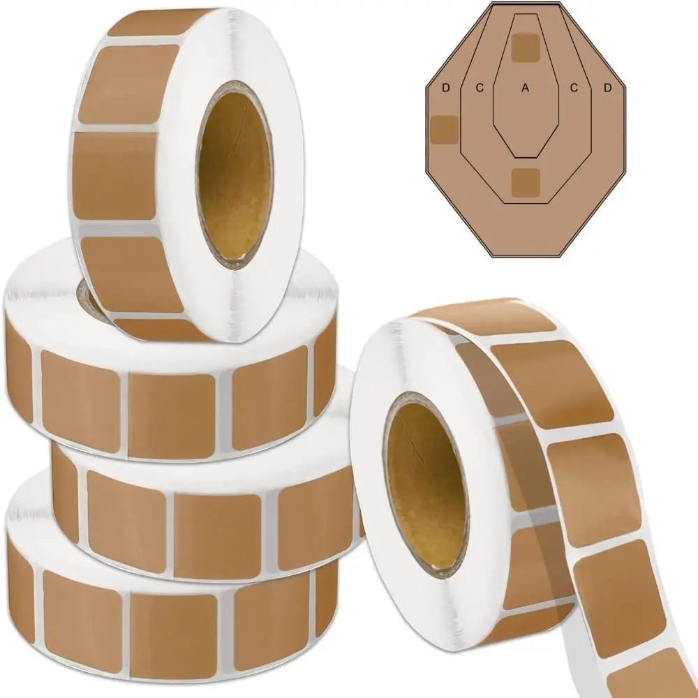 1000-Pack Self-Adhesive Square Shooting Target Pasters