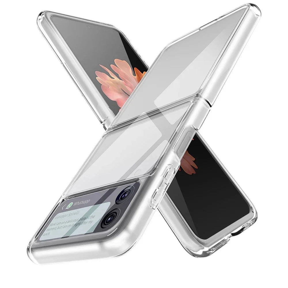 Clear Hard PC Case for Samsung Galaxy Z Flip 3 4 5 6 7