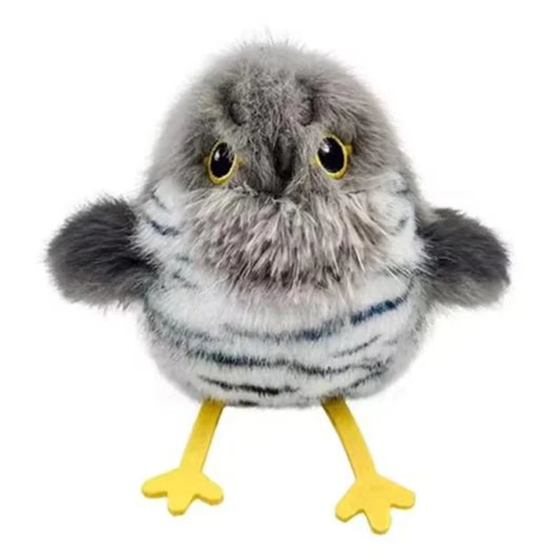 Electric Bird-Chirping Plush Cat Toy – Feather Teaser
