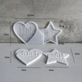 Christmas Silicone Mold – Heart Pentagram House Tree Pendant