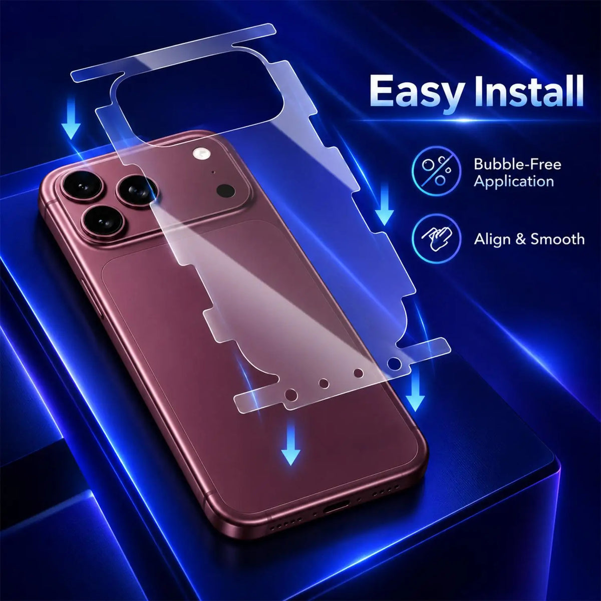 TPU Hydrogel Back Film for iPhone 18 Pro & 18 Pro Max – 2-in-1