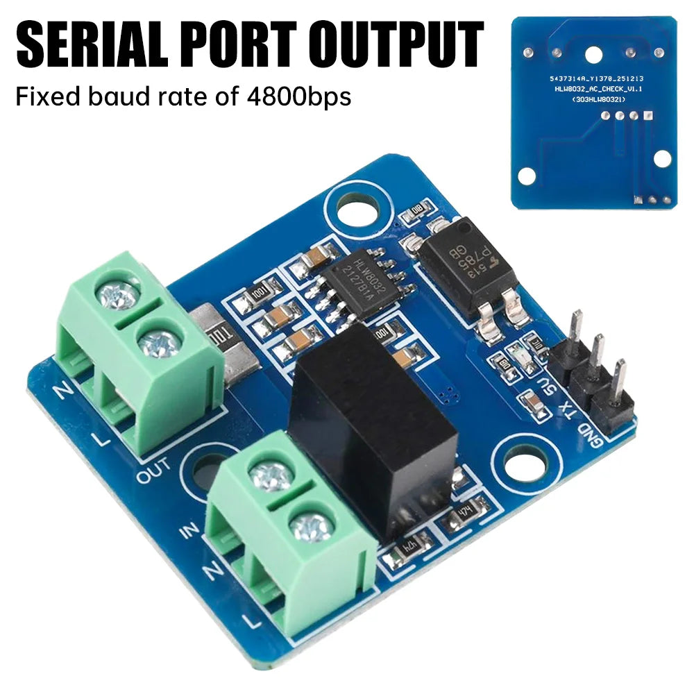 HLW8032 AC Voltage & Current UART Acquisition Module