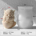 3D Owl Silicone Mold – Candle, Resin, Soap & Plaster DIY