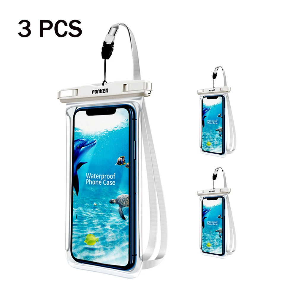 Waterproof Phone Pouch 3/4 Pack – Universal Swim Bag Cover