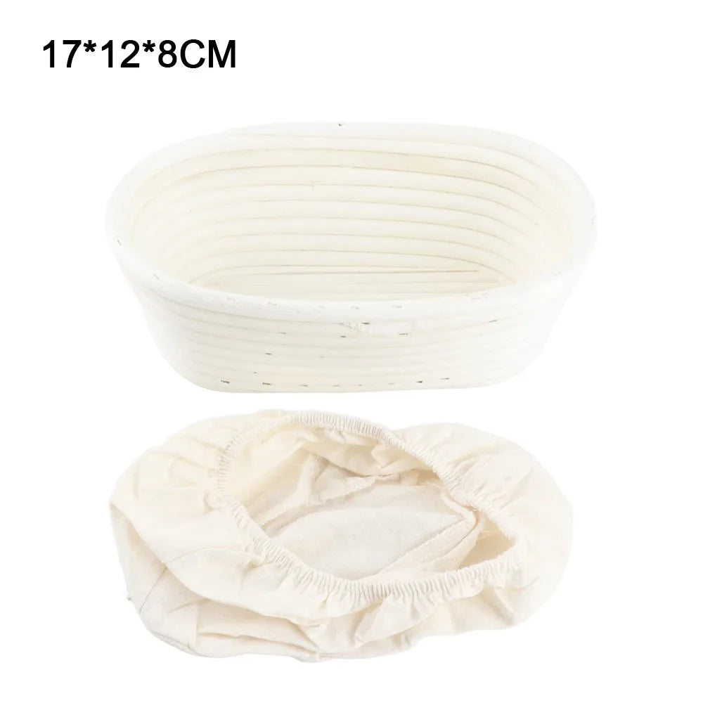 Oval Bread Proofing Basket with Linen Liner | Sourdough