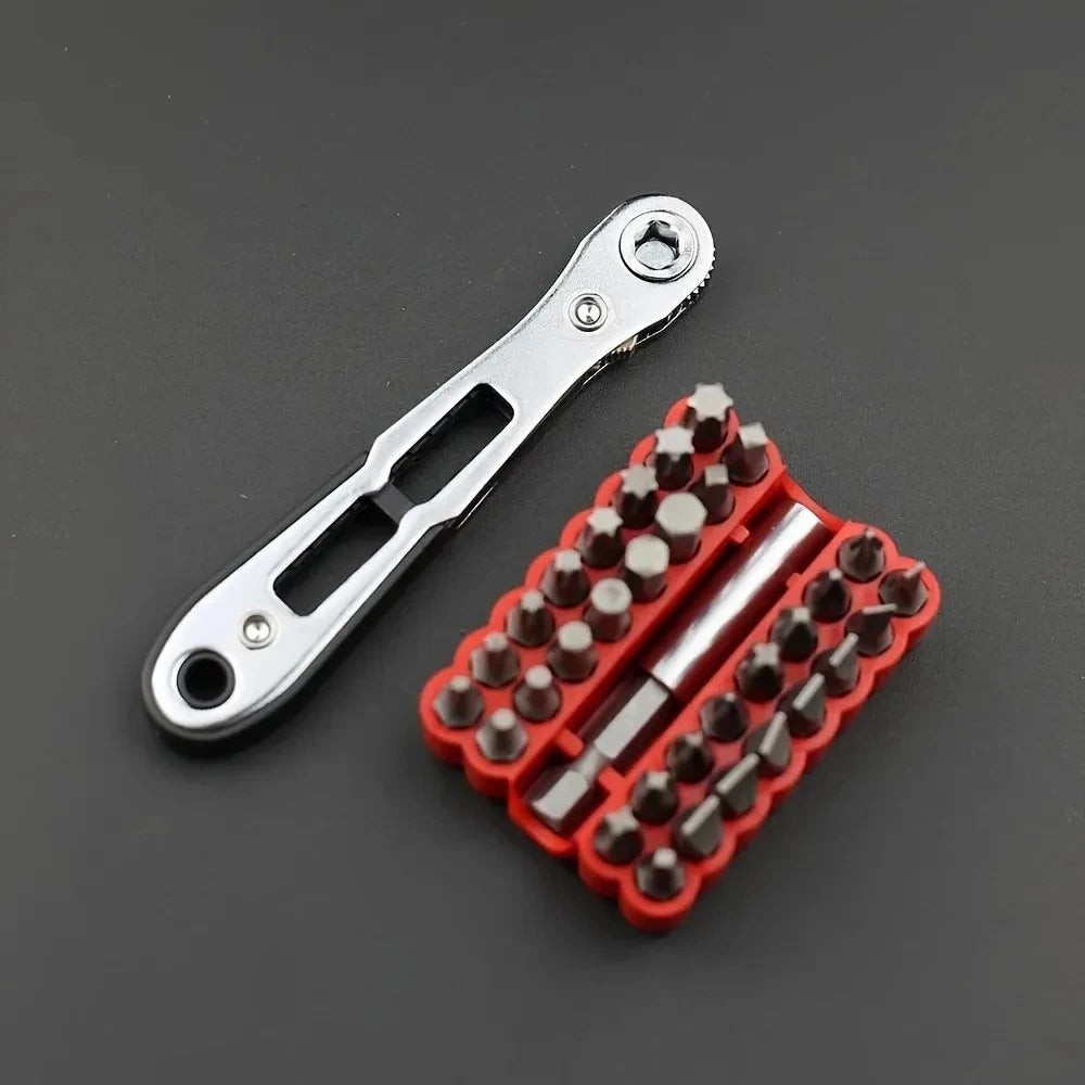 KKJOY Two-Way Ratchet Screwdriver for Tight Spaces